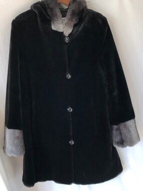 Melanie Lyne Faux Fur Cocoon Coat